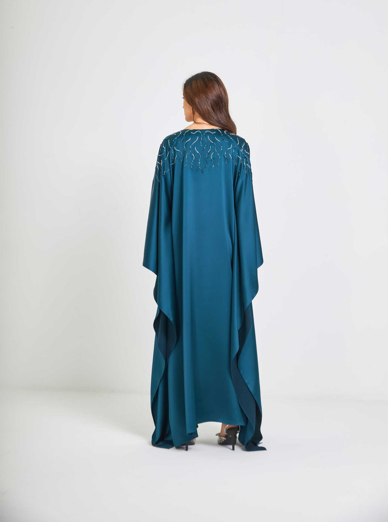 Oceanic Embroidery Caftan